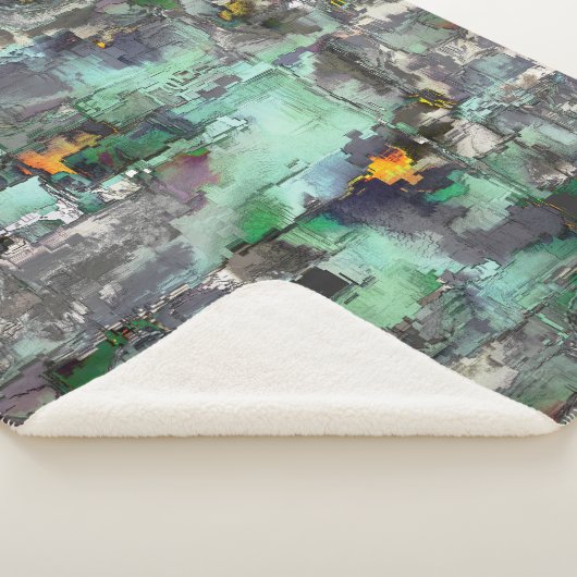 岩の色、ミントグリーンからグレーの主 シェルパブランケット (3/4)