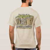 岩は登山 Tシャツ (裏面)