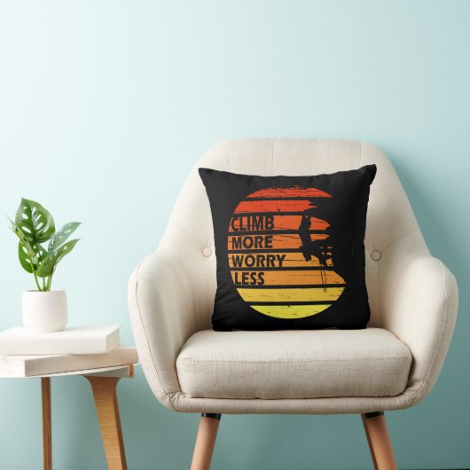 岩やる気を起こさせる登山ことわざ クッション (椅子)