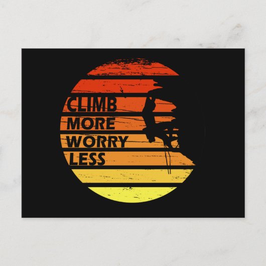 岩やる気を起こさせる登山ことわざ シーズンポストカード (正面)