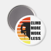 岩やる気を起こさせる登山ことわざ マグネット (正面/裏面)