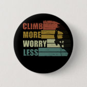 岩やる気を起こさせる登山ことわざ 缶バッジ (正面)