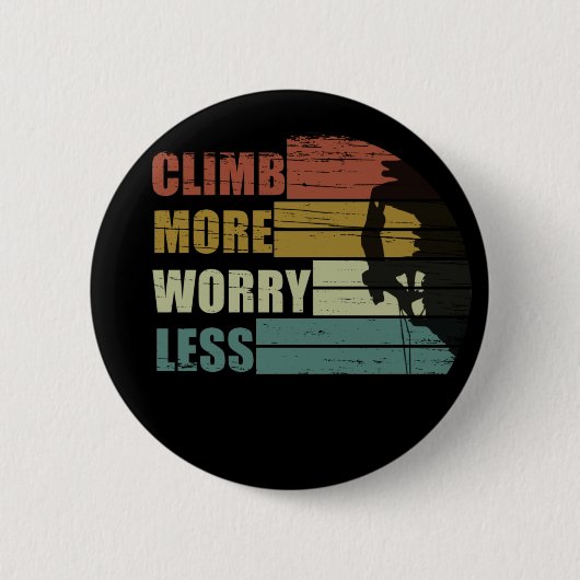 岩やる気を起こさせる登山ことわざ 缶バッジ (正面)