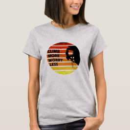 岩やる気を起こさせる登山ことわざ Tシャツ