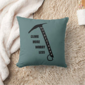 岩やる気を起こさせる登山ロッククライミングことわざ クッション (ブランケット)