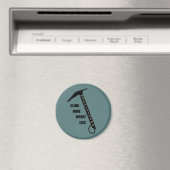 岩やる気を起こさせる登山ロッククライミングことわざ マグネット (インサイチュ (食洗機))