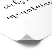 岩や山に人は何だジェーン・オースティン ポスター (角)