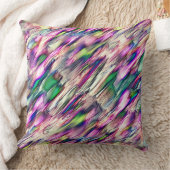 岩や石筍を派手な色でシミュレート クッション (ブランケット)