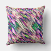 岩や石筍を派手な色でシミュレート クッション (裏面)