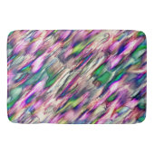 岩や石筍を派手な色でシミュレート バスマット (正面)