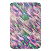 岩や石筍を派手な色でシミュレート バスマット (正面縦)