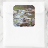 岩を流れる水 スクエアシール (バッグ)