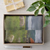 岩を見つめる羊と野原に潜り込んだキャビン 薄葉紙 (ギフト)