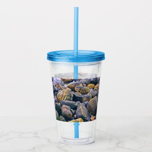 岩カラフル岩 アクリルタンブラー (正面)