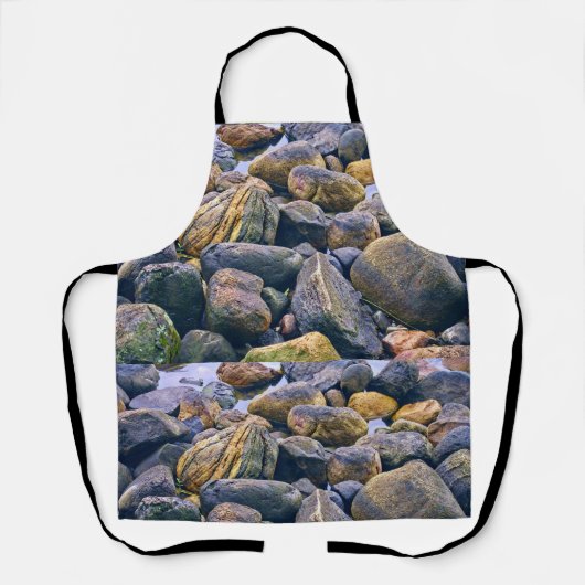 岩カラフル岩 エプロン (正面)