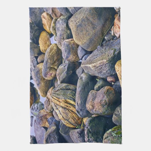 岩カラフル岩 キッチンタオル (縦)