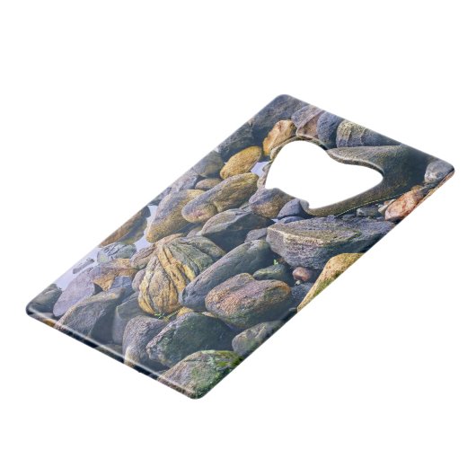 岩カラフル岩 クレジットカード栓抜き (正面アングル)