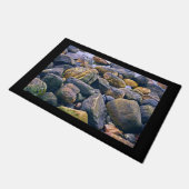 岩カラフル岩 ドアマット (アングル)