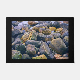 岩カラフル岩 ドアマット