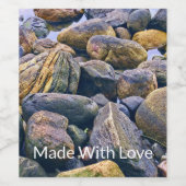 岩カラフル岩 ワインラベル (シングルラベル)