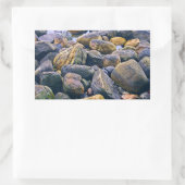 岩カラフル岩 長方形シール (バッグ)