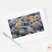 岩カラフル岩 長方形シール (封筒)