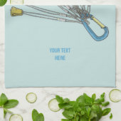 岩カラフル登山のナッツ キッチンタオル (折り畳み)