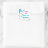 岩カラフル登山パーティー紙プレート スクエアシール (バッグ)