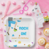 岩カラフル登山パーティー紙プレート ペーパープレート (パーティー)