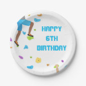 岩カラフル登山パーティー紙プレート ペーパープレート (正面)