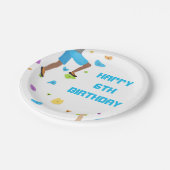 岩カラフル登山パーティー紙プレート ペーパープレート (アングル)