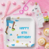 岩カラフル登山パーティー紙プレート ペーパープレート (パーティー)