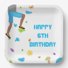 岩カラフル登山パーティー紙プレート ペーパープレート