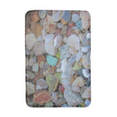 岩カラフル石収集写真 バスマット (正面縦)