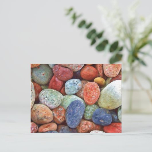 岩カラフル ポストカード (スタンド正面)