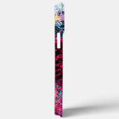 岩クレーターのように見えるピンク色のスプラッシュ増加 Case-Mate iPhoneケース (裏面 / 右)