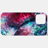 岩クレーターのように見えるピンク色のスプラッシュ増加 Case-Mate iPhoneケース (裏面 (横))