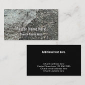 岩クールモダン花崗岩クリスチャン教会の牧師 名刺 (正面/裏面)