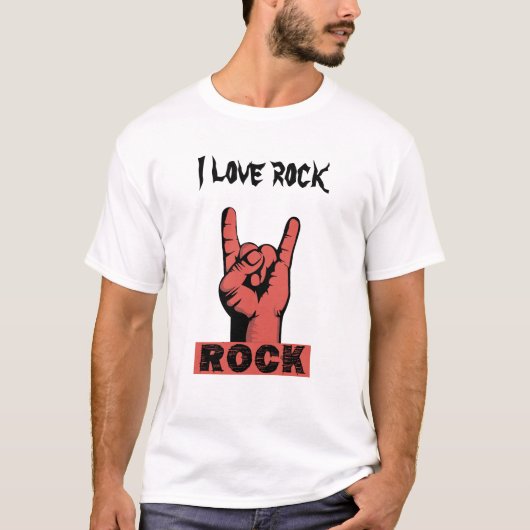 岩クール好きのTシャツ Tシャツ (正面)