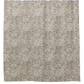 岩ストーンコーブルストーン経路自然写真 シャワーカーテン (正面)