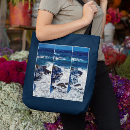 岩トートバッグのクラッシュ波のトリプチチ トートバッグ