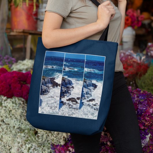 岩トートバッグのクラッシュ波のトリプチチ トートバッグ