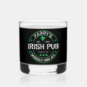 岩パーソナライズされたガラス ウイスキーグラス (正面)