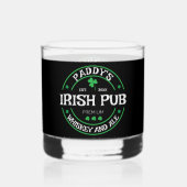 岩パーソナライズされたガラス ウイスキーグラス (裏面)