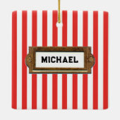 岩パーソナライズされた登山セラミックオーナメント セラミックオーナメント (裏面)