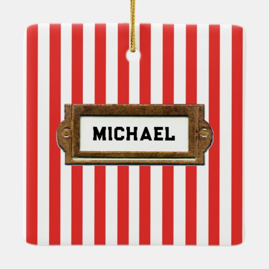 岩パーソナライズされた登山セラミックオーナメント セラミックオーナメント (裏面)