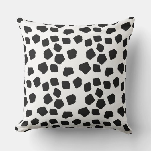 岩フェイク黒白の屋内 アウトドアクッション (正面)