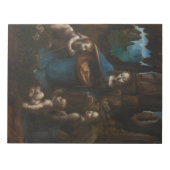 『岩上の聖母』、聖母マリア、イエス、洗礼者ヨハネ ノートパッド (正面)