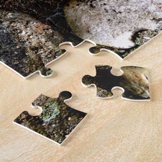 岩動揺して石のフィールドストーン模様 ジグソーパズル (側面)