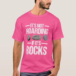 岩収集おもしろい地質学もしが隠さない Tシャツ